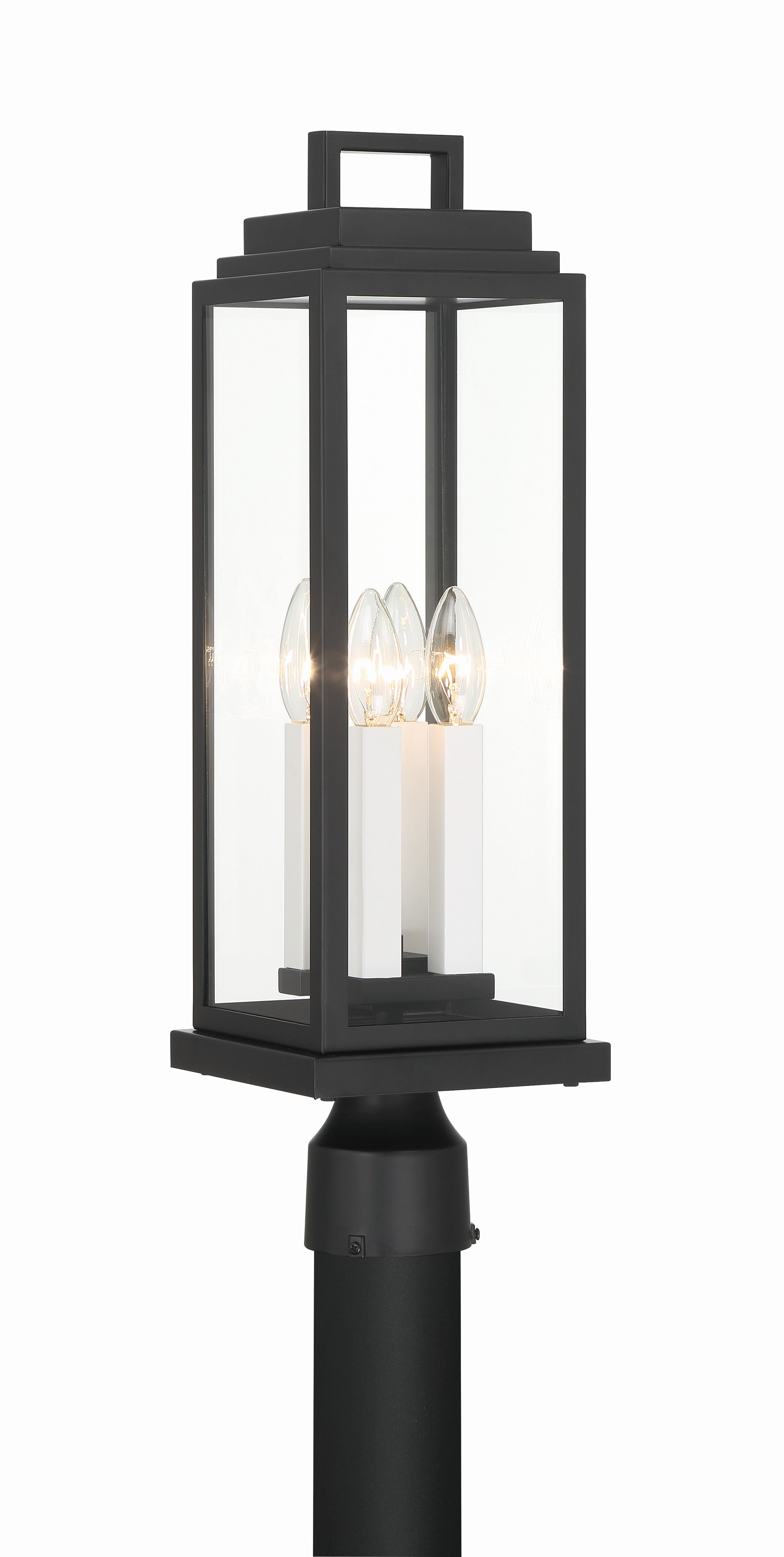 Aspen 6.5'' Matte Black Outdoor Post