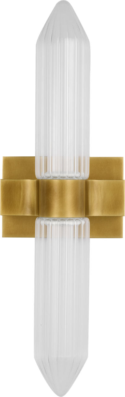 Langston Medium Bath Sconce Plated Brass Integrated LED 90 CRI 2700K 277V