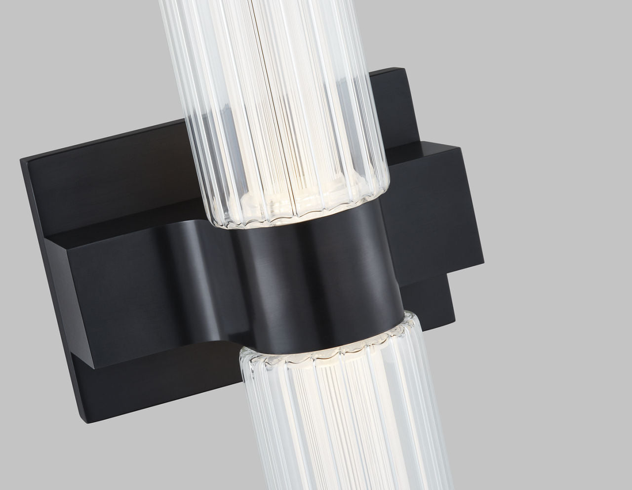 Langston Medium Bath Sconce Plated Dark Bronze 2700K 90 CRI integrated LED 2700K 90 CRI 120v