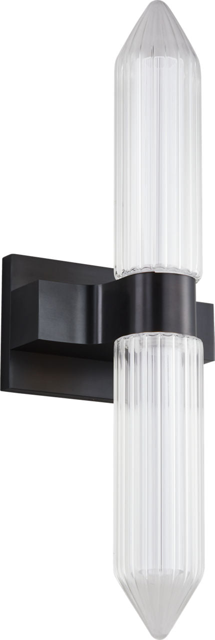 Langston Medium Bath Sconce Plated Dark Bronze Integrated LED 2700K 90 CRI 277V