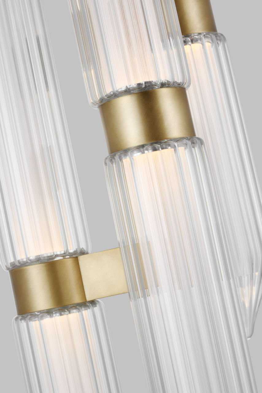 Langston Large Pendant plated brass 2700K 90 CRI integrated led 90 cri 2700k 277v