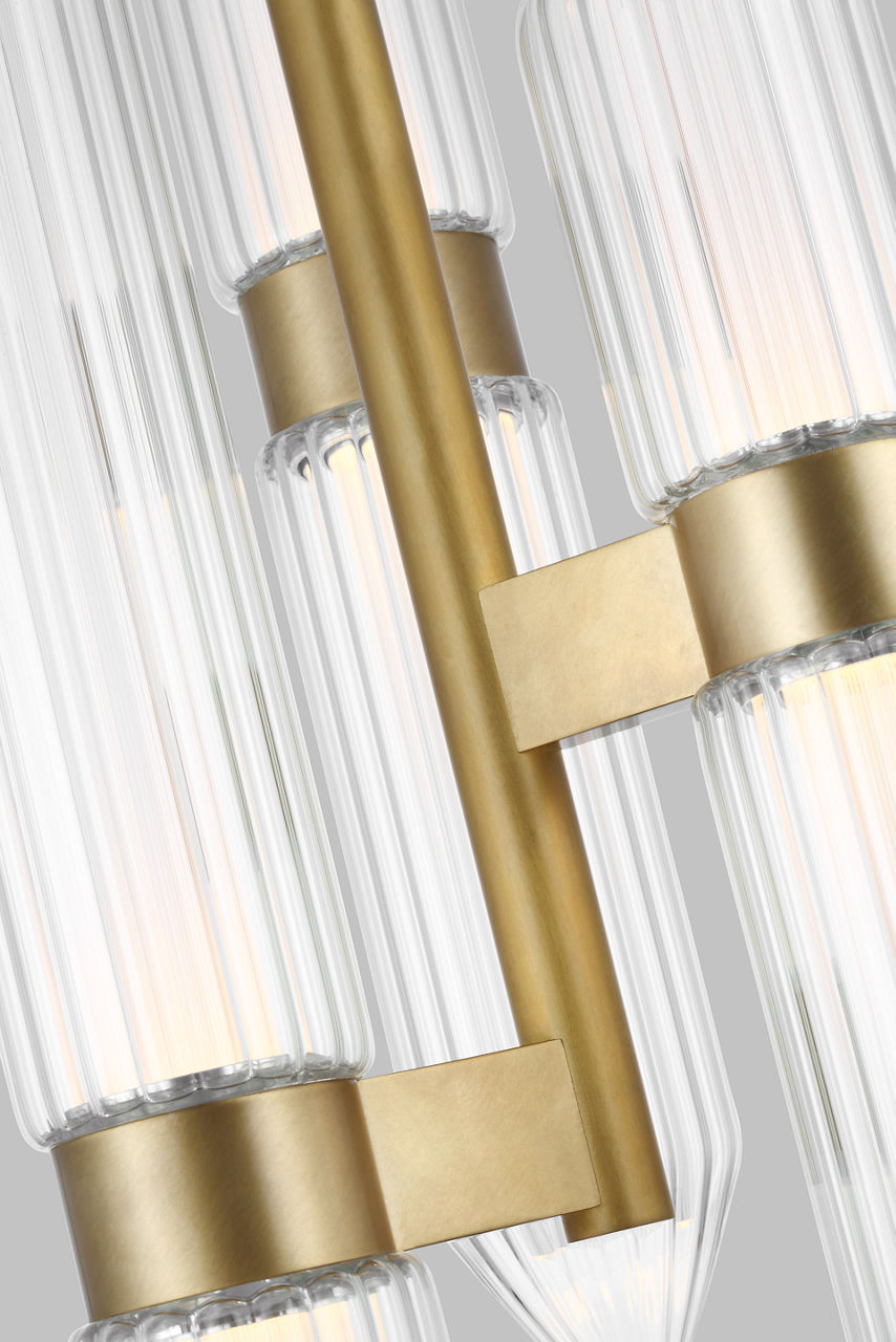 Langston Large Pendant plated brass 2700K 90 CRI integrated led 90 cri 2700k 277v
