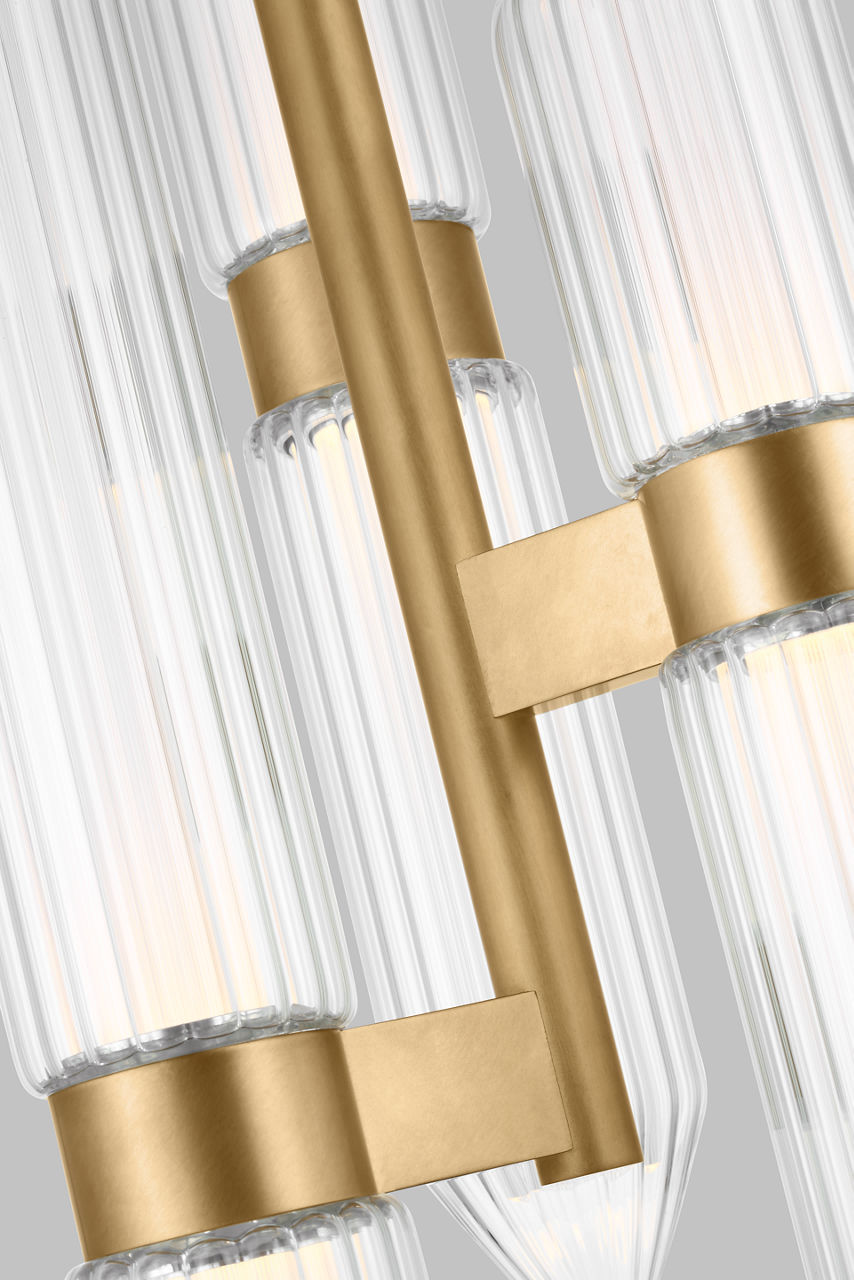 Langston Large Pendant plated brass 2700K 90 CRI integrated led 90 cri 2700k 277v