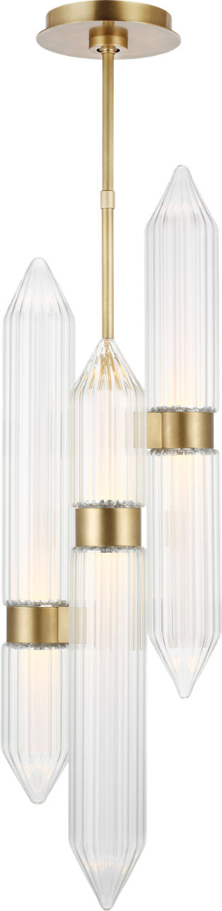Langston Large Pendant plated brass 2700K 90 CRI integrated led 90 cri 2700k 277v