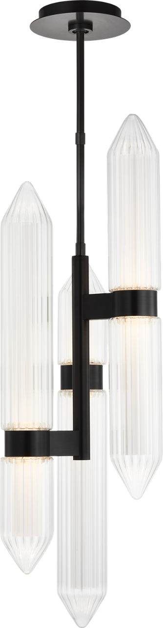 Langston Large Pendant Plated Dark Bronze Integrated LED 2700K 90 CRI 120V