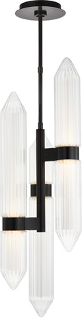 Langston Large Pendant Plated Dark Bronze Integrated LED 2700K 90 CRI 277V