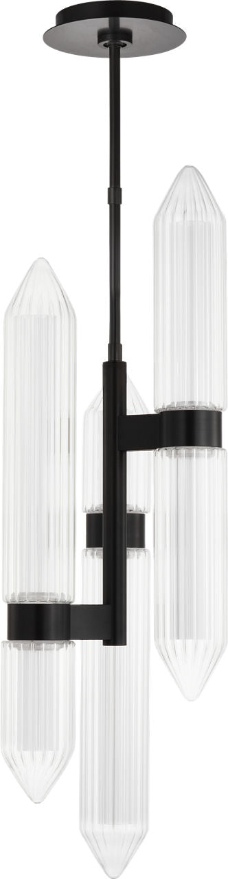 Langston Large Pendant Plated Dark Bronze Integrated LED 2700K 90 CRI 120V