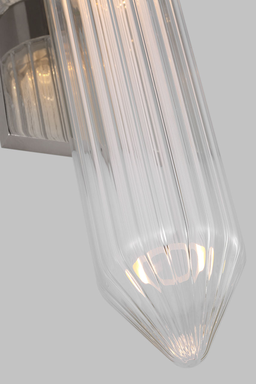 Langston Large Wall Sconce Polished Nickel Integrated LED 2700K 90 CRI 277V