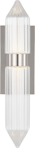 Langston Large Wall Sconce Polished Nickel Integrated LED 2700K 90 CRI 277V