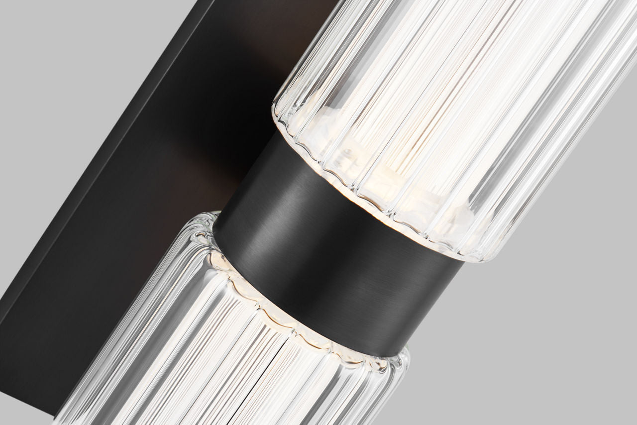 Langston Large Wall Sconce Plated Dark Bronze Integrated LED 2700K 90 CRI 277V