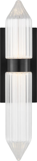 Langston Large Wall Sconce Plated Dark Bronze Integrated LED 2700K 90 CRI 277V