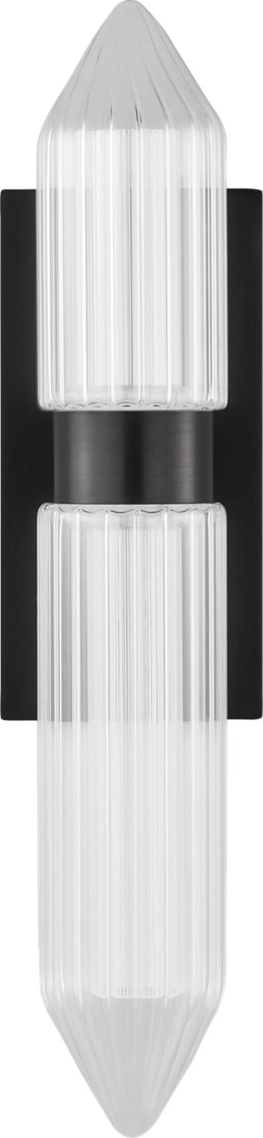 Langston Large Wall Sconce Plated Dark Bronze Integrated LED 2700K 90 CRI 120V
