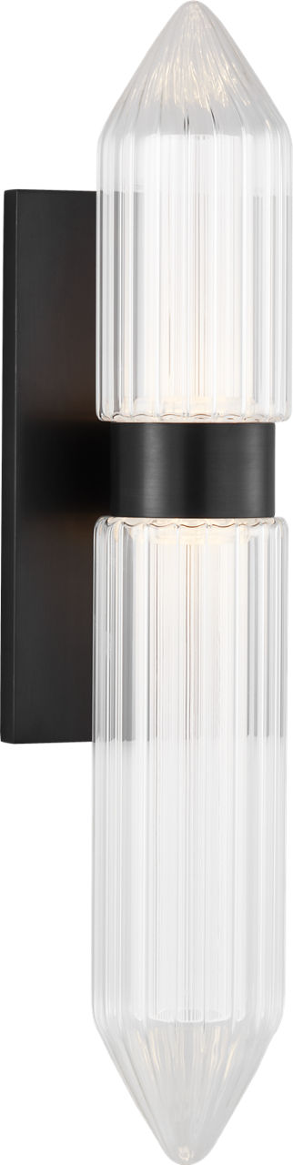 Langston Large Wall Sconce Plated Dark Bronze Integrated LED 2700K 90 CRI 277V