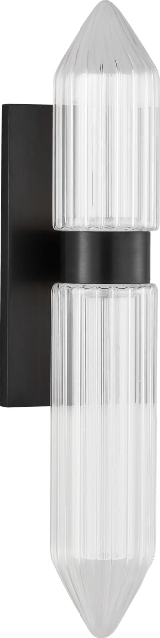 Langston Large Wall Sconce Plated Dark Bronze Integrated LED 2700K 90 CRI 120V