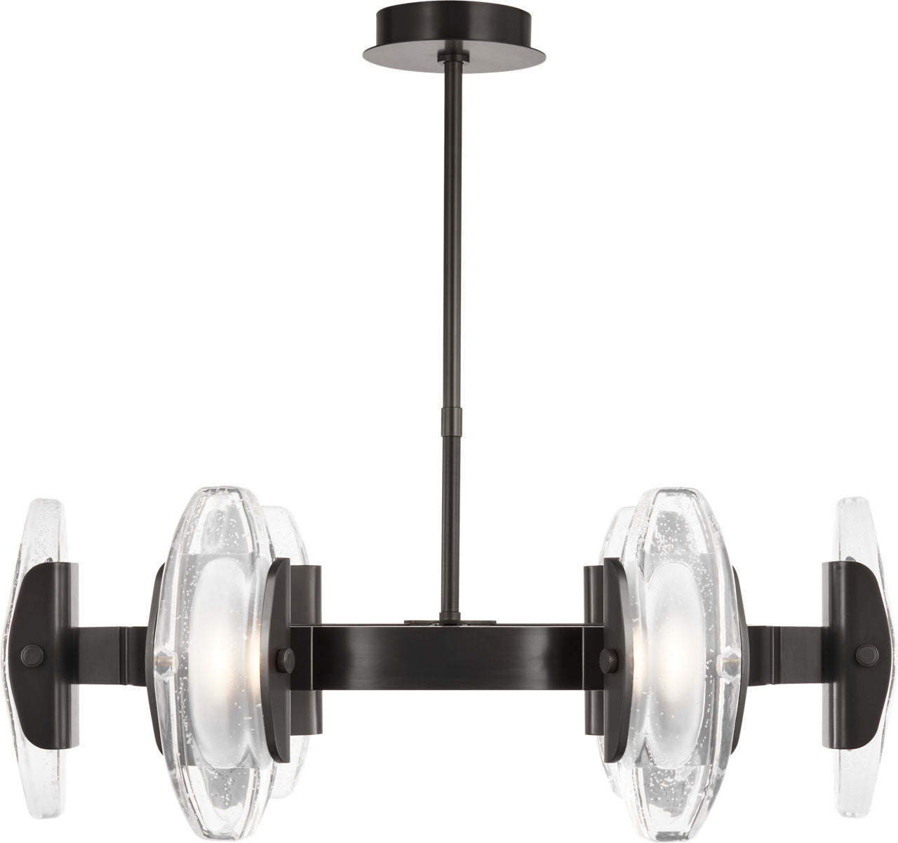 Wythe Medium Chandelier 6-Light plated dark Bronze 2700K 90 CRI integrated led 90 cri 2700k 120v-277v unv