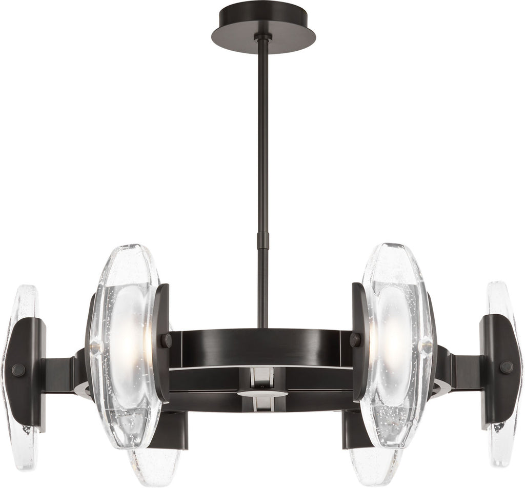 Wythe Medium Chandelier 6-Light plated dark Bronze 2700K 90 CRI integrated led 90 cri 2700k 120v-277v unv