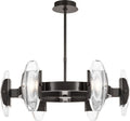 Wythe Medium Chandelier 6-Light plated dark Bronze 2700K 90 CRI integrated led 90 cri 2700k 120v-277v unv