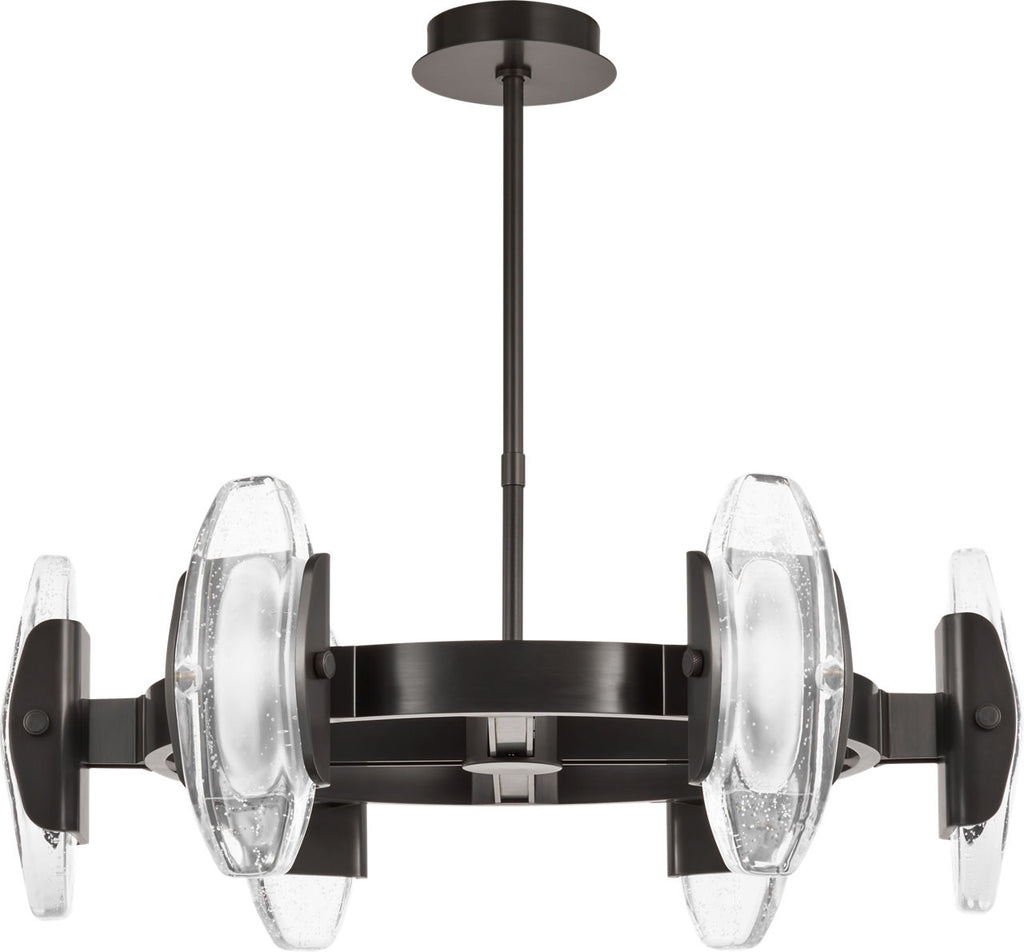Wythe Medium Chandelier 6-Light plated dark Bronze 2700K 90 CRI integrated led 90 cri 2700k 120v-277v unv