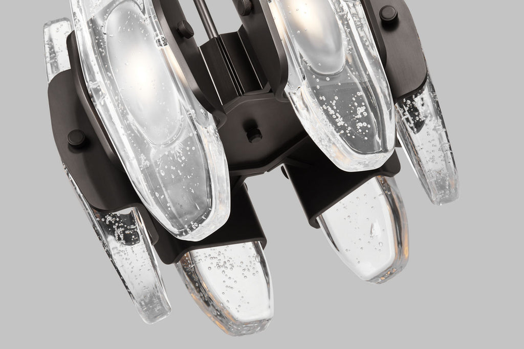 Wythe Small Chandelier 6 Light plated dark Bronze 2700K 90 CRI integrated led 90 cri 2700k 120v-277v unv