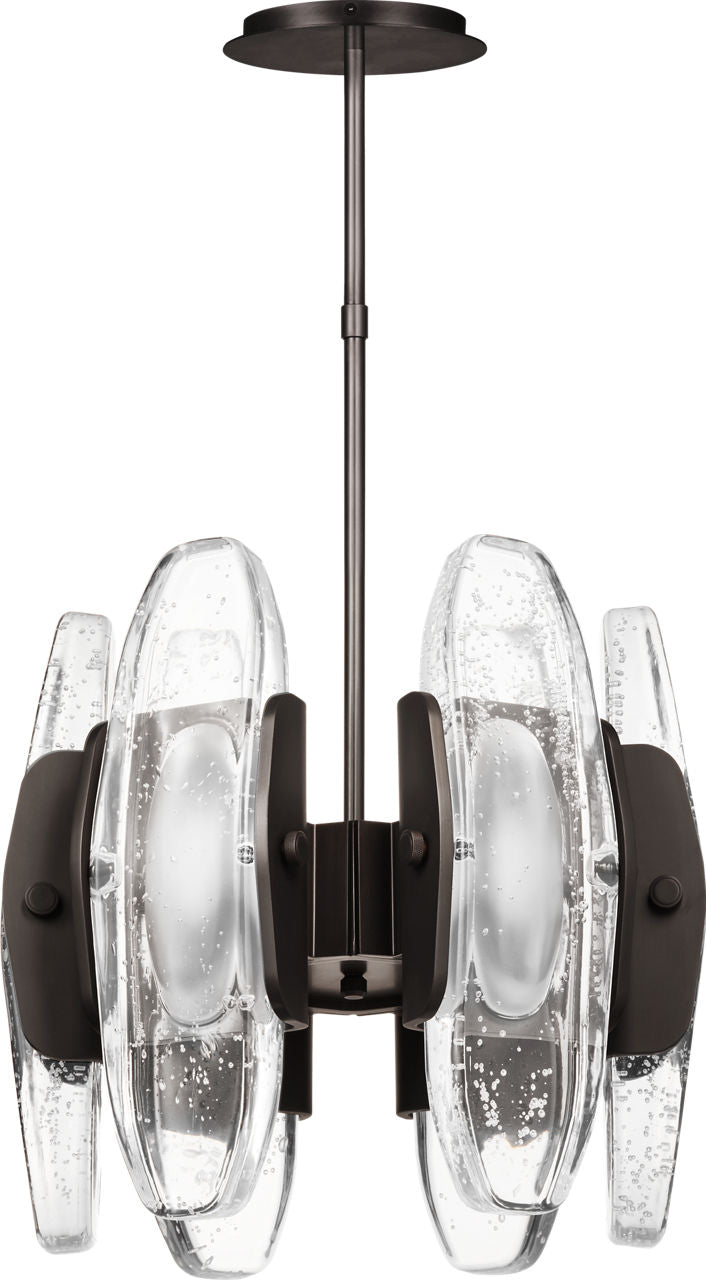 Wythe Small Chandelier 6 Light plated dark Bronze 2700K 90 CRI integrated led 90 cri 2700k 120v-277v unv