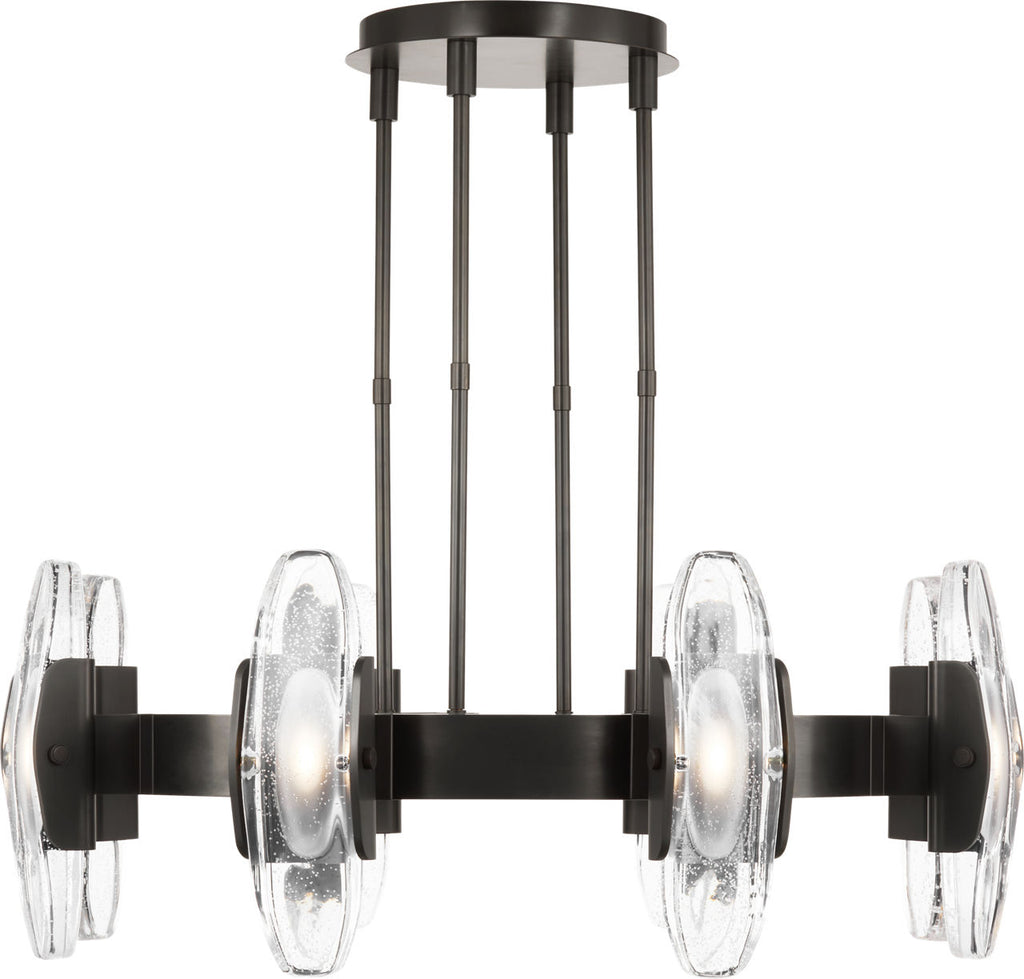 Wythe Large Chandelier 8 Light Plated Dark Bronze LED 2700K 90 CRI 120-277V