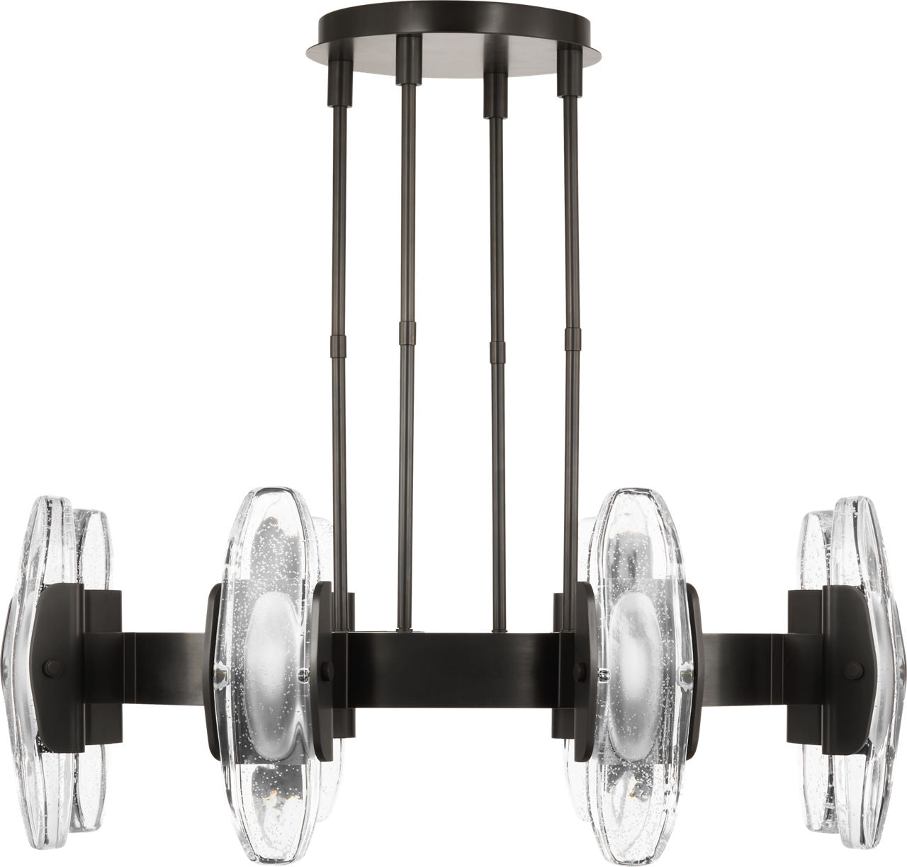 Wythe Large Chandelier 8 Light Plated Dark Bronze LED 2700K 90 CRI 120-277V