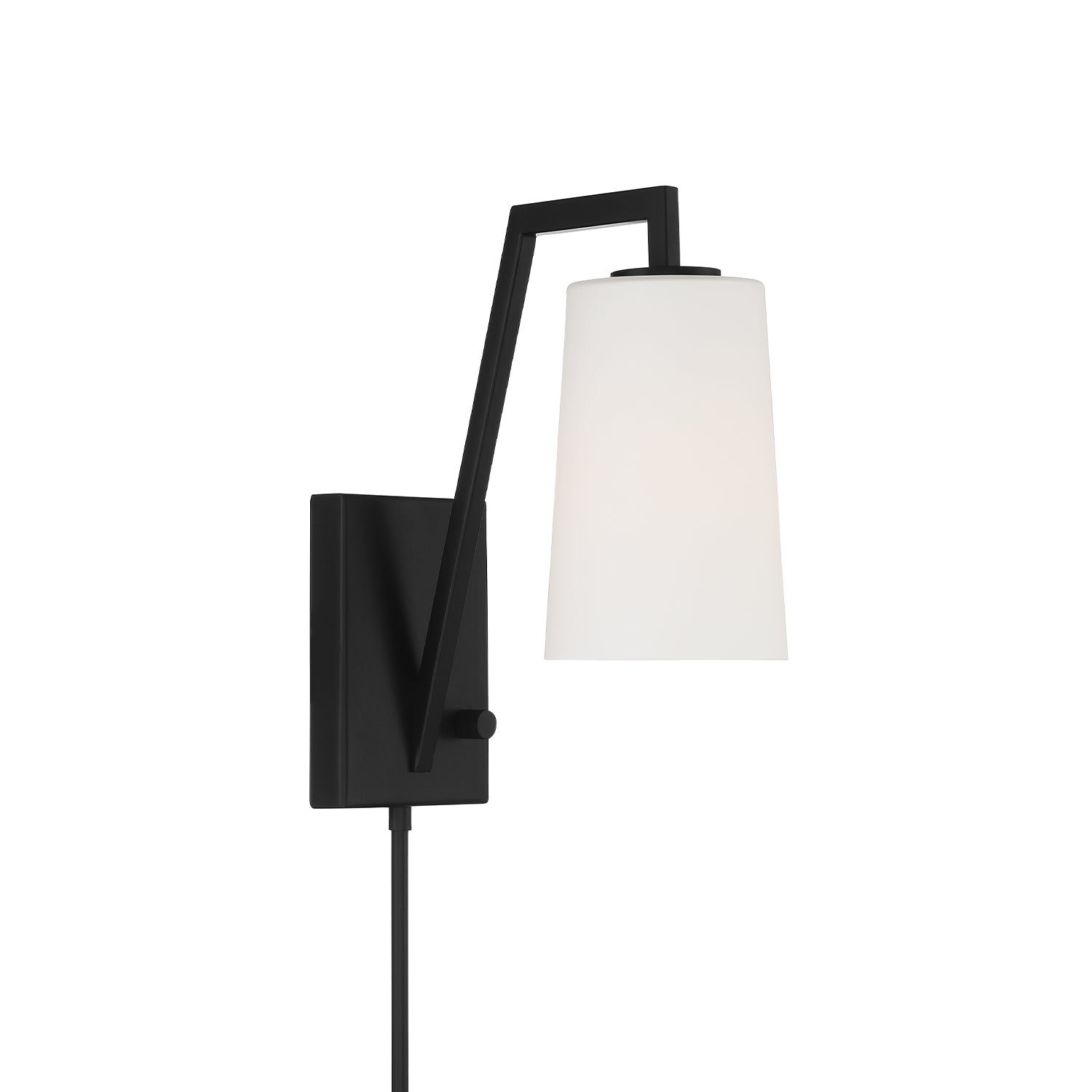 Avon 5'' Matte Black Task Sconce