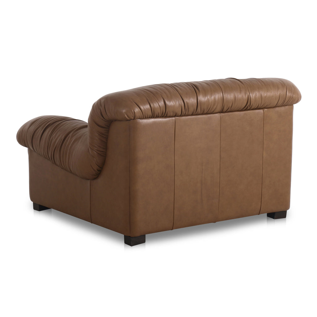 Halston Lounge Chair Tan Leather