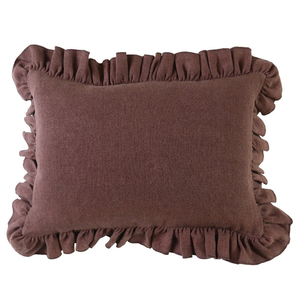 Anika Solid Ruby Pillow
