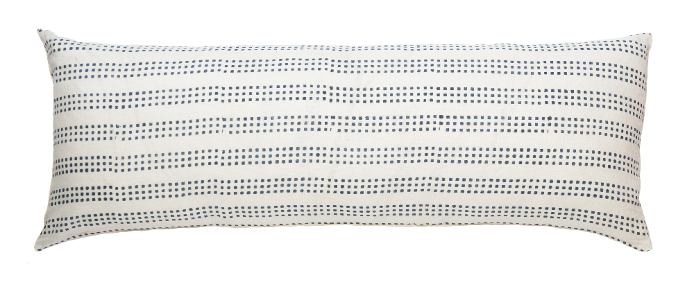Aspen Teal on White Pillow