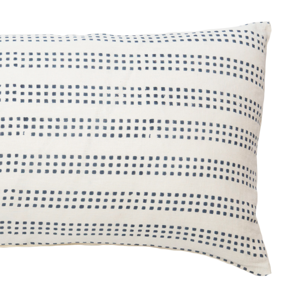 Aspen Teal on White Pillow