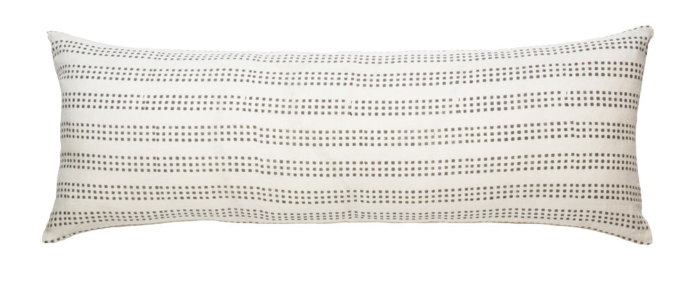 Aspen Ash on White Pillow