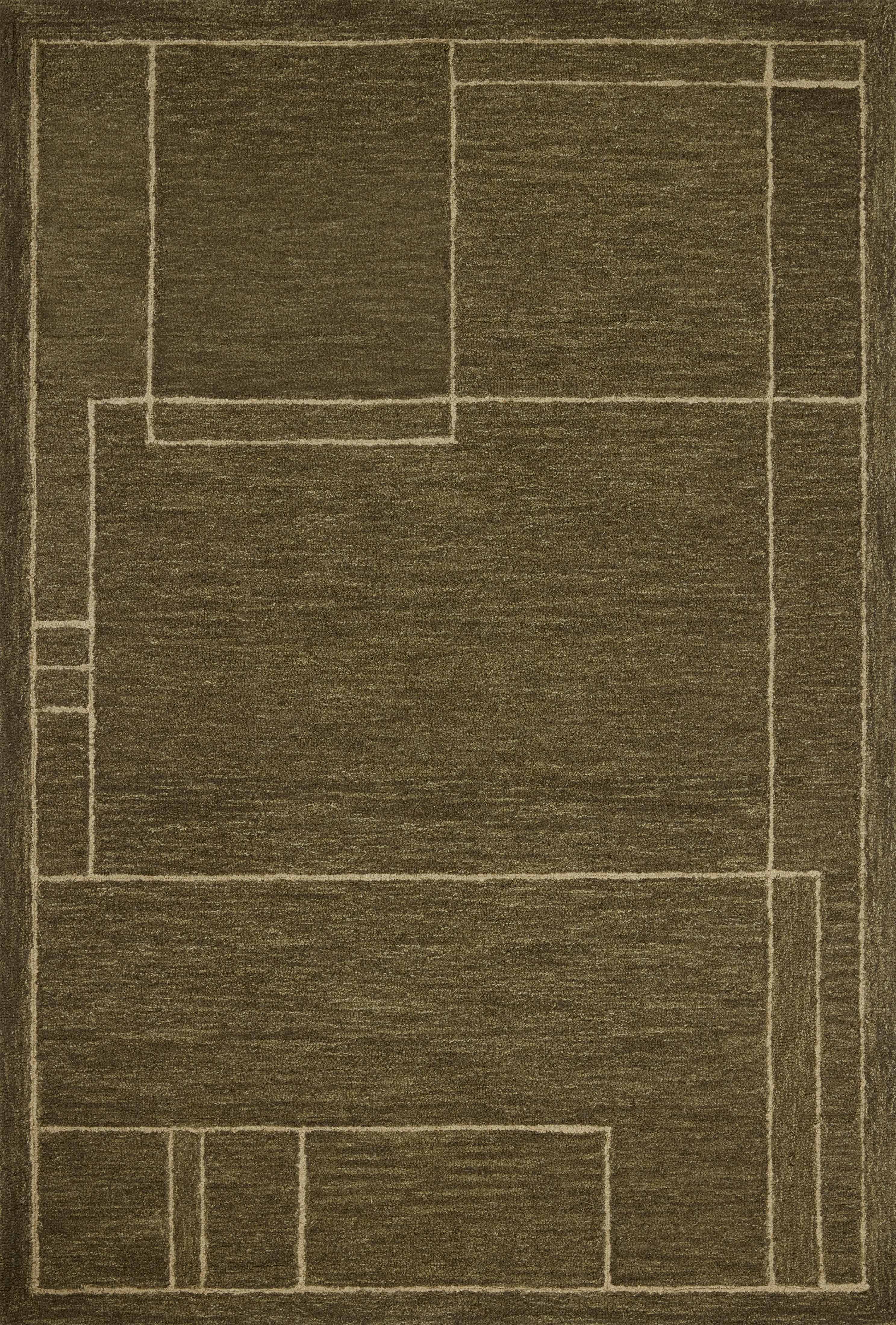 Jeremiah Brent x Loloi | Barrow Collection | Olive / Natural | BAR-01