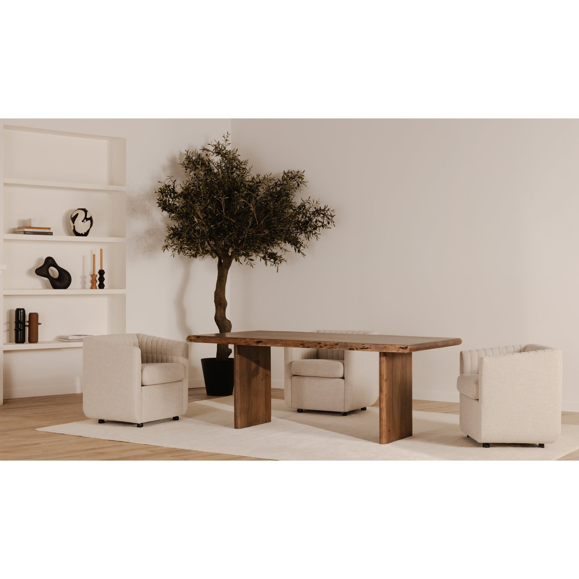 Lila Large Dining Table Brown