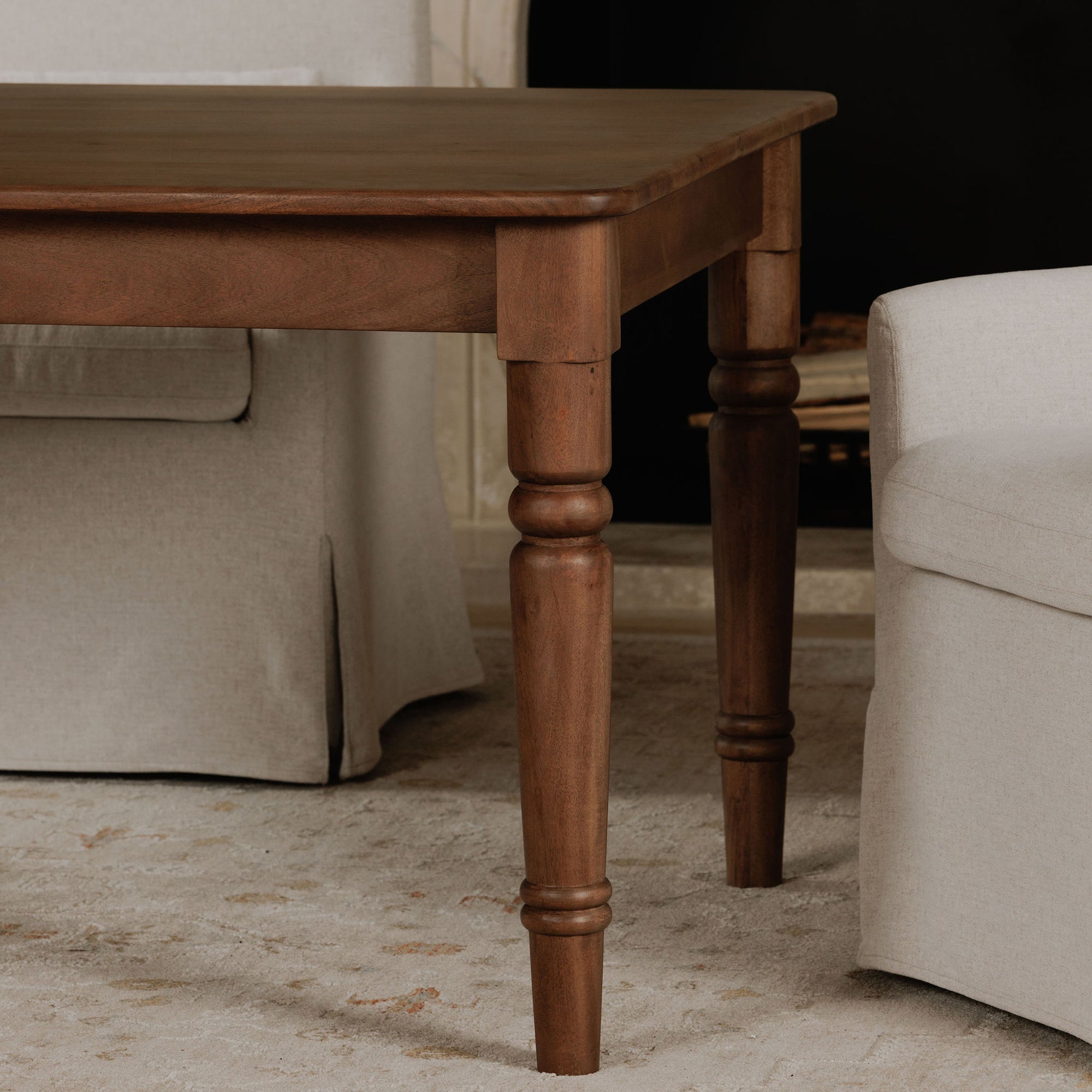 Russet Dining Table Brown