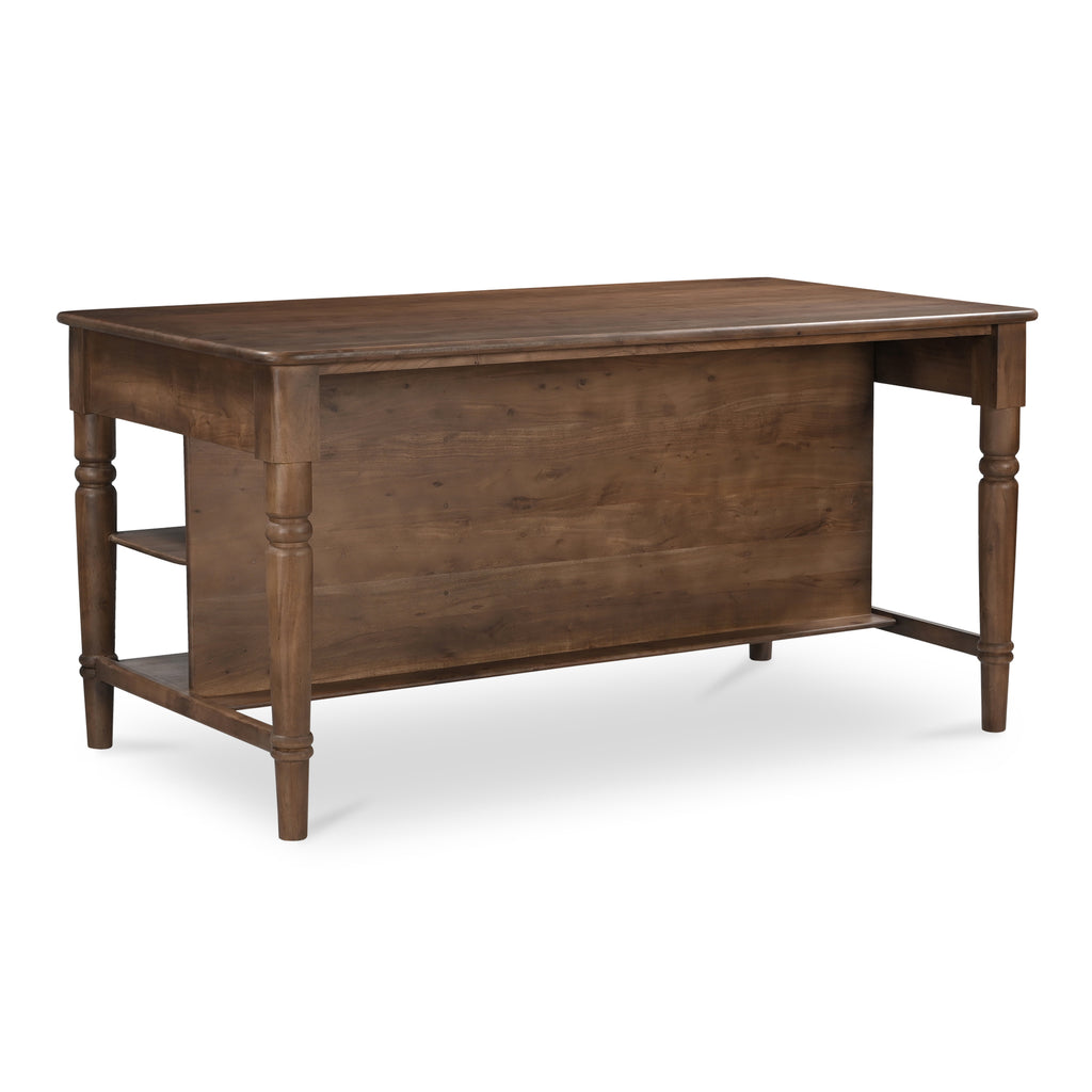 Russet Kitchen Island Brown