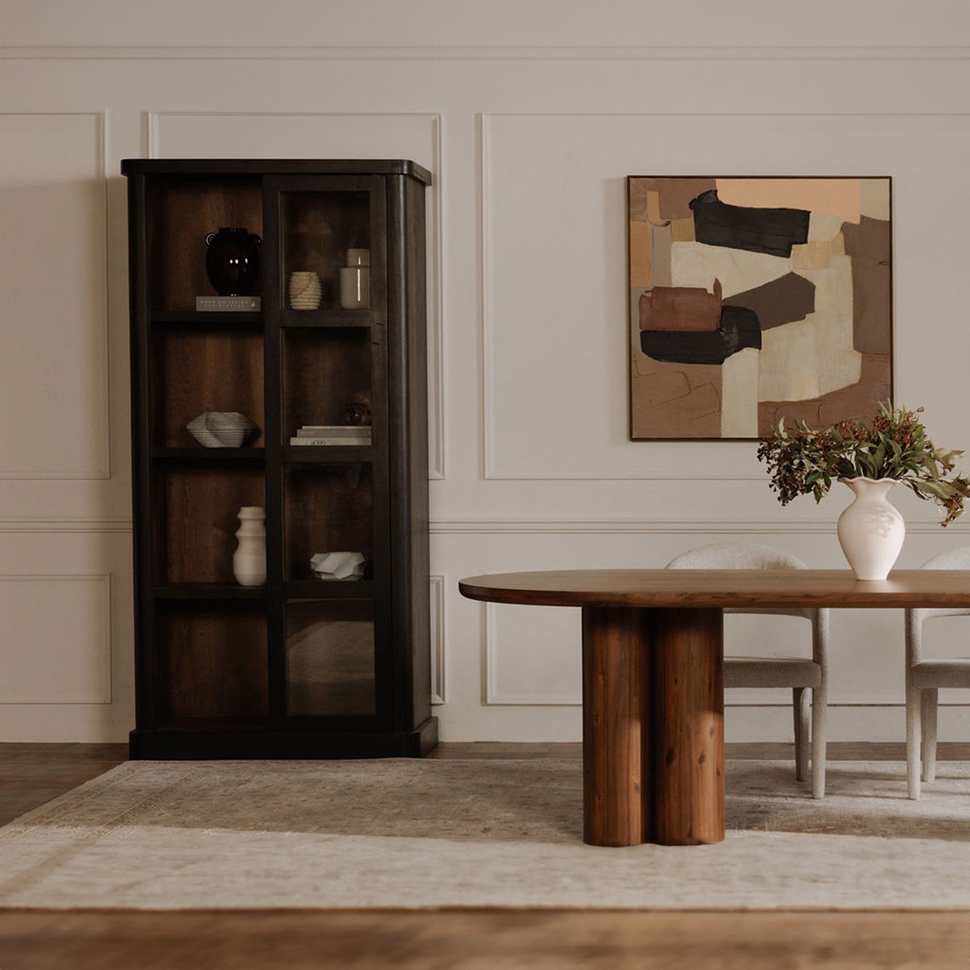 Mona Tall Cabinet Black