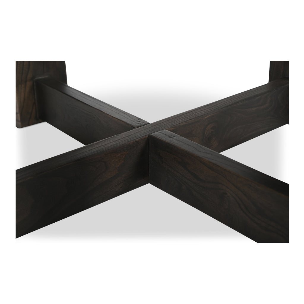 Glenn Round Dining Table Dark Brown