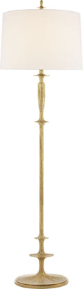 Lotus Floor Lamp | Gild | Linen Shade