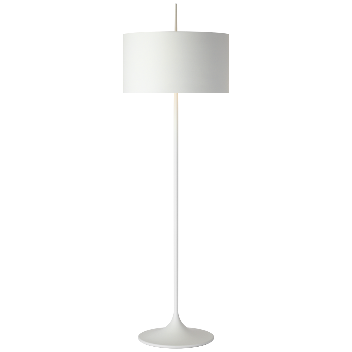 Spinet 62" Floor Lamp | Matte White | Matte White Shade