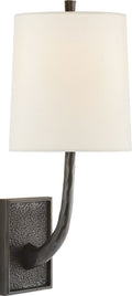 Lyric Branch Sconce | Bronze | Linen Shade