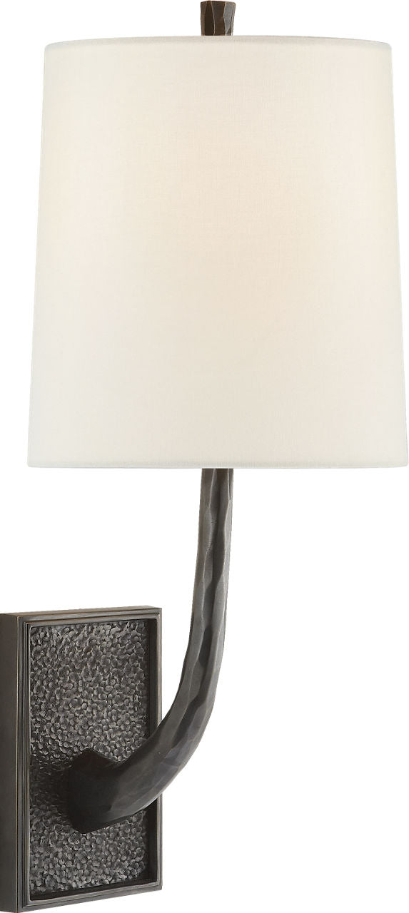 Lyric Branch Sconce | Bronze | Linen Shade