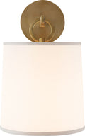 French Cuff Sconce | Soft Brass | Silk Shade