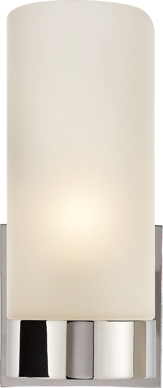 Urbane Sconce | Polished Nickel | Frosted Glass
