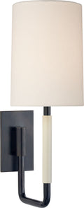 Clout Small Sconce | Bronze | Linen Shade