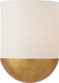 Crescent Small Sconce | Gild | White Glass