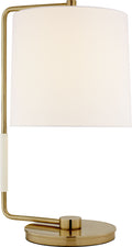 Swing Table Lamp | Soft Brass | Linen Shade