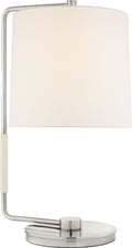 Swing Table Lamp | Soft Silver | Linen Shade