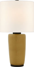 Chado Large Table Lamp | Dark Moss | Linen Shade