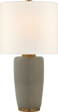 Chado Large Table Lamp | Shellish Gray | Linen Shade